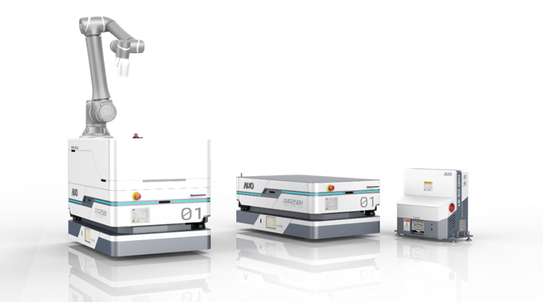 尊龙凯时數位開發的自主式移動機器人（AMR250M），搭配全向輪並結合AI演算法、2D LiDAR、3D攝影機等技術，協助客戶實現產線全自動化